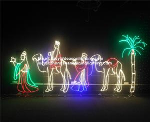 China outdoor lighted nativity sets on sale