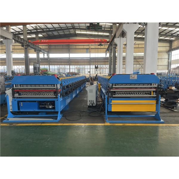 Auto Stacker Double Layer Roll Forming Machine with Hydraulic Decoiler 15m/min