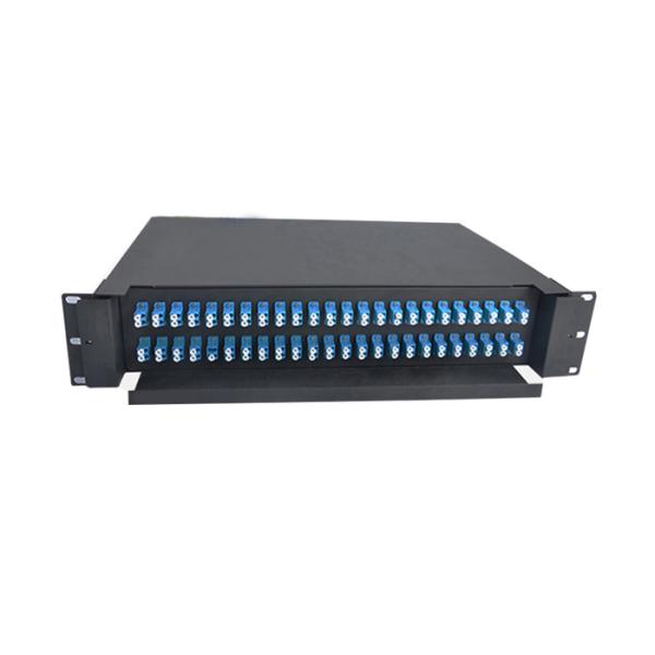 LC SC FC ST Square Edged Orifice SMF Optic Patch Panel 1U 12 / 24 / 48 / 96