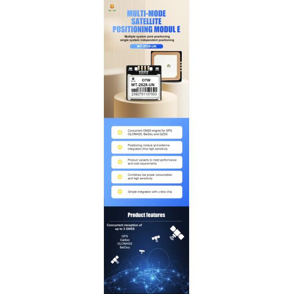 OTW GNSS Module GPS+GLONASS+GALILEO+BDS 3.0V-5.0V