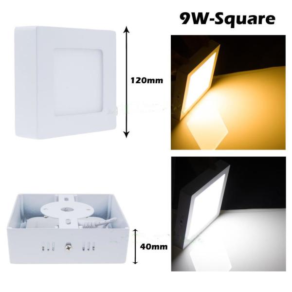 9W 15W 21W Surface LED Flat Panel Down Light Mount Wall Ceiling Lamps Warm Cool White