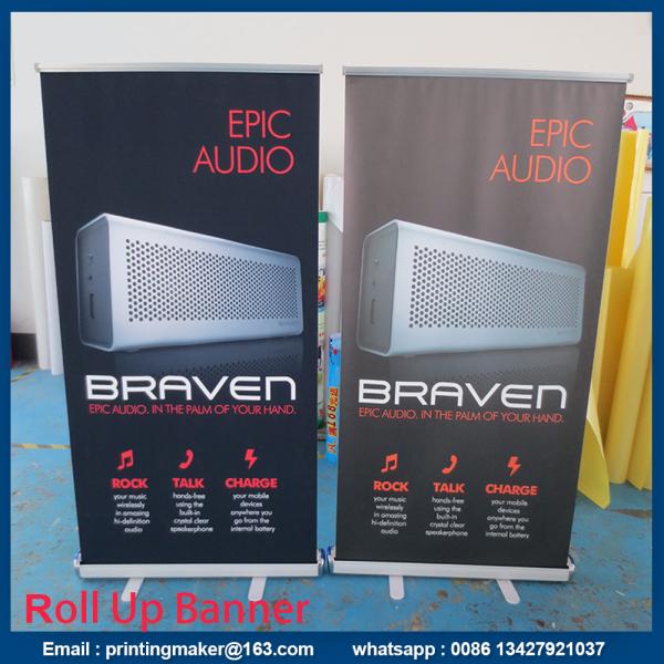 scrolling retractable banner
