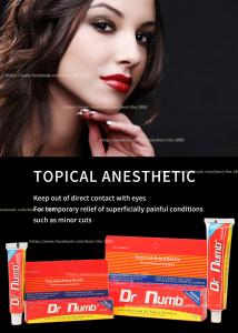 China Permanent Makeup Dr Numb Lidocaine Cream 10g Tattoo Stop Pain Topical Numbing Cream on sale