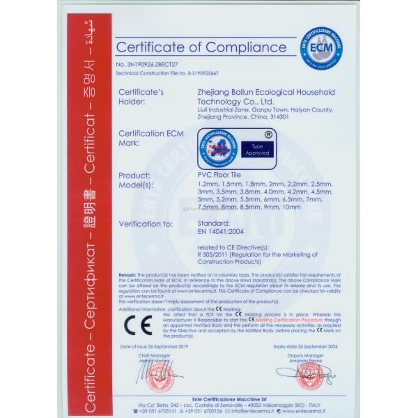 SPC Plastic Flooring for Waterproof Easy Click Installation Eco-friendly PVC Material