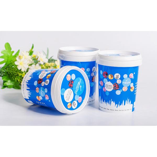 Round 500ml Plastic Yogurt Containers With Lid Can Be Leakproof