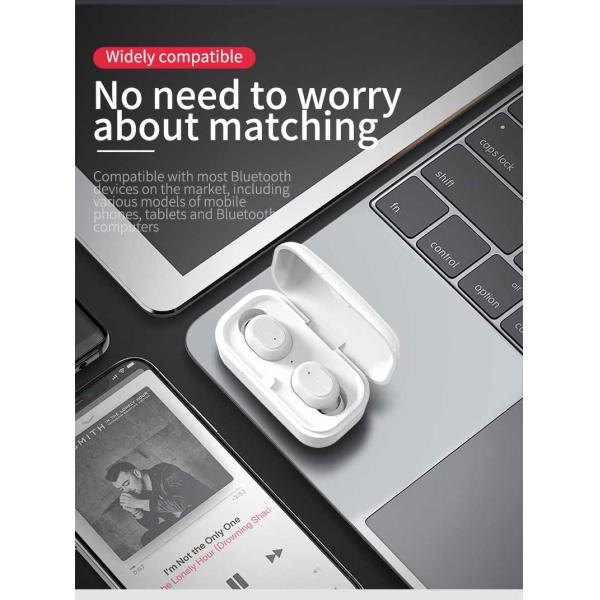 MSDS Jerry 6976 Ear Free Wireless Bluetooth Stereo Earbud Support Siri Voice Assistant
