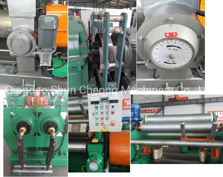 Commercial Xk-400 Automatic Lab Hydraulic Two Roll Rubber Open Mixing Mill for Rubber Compound Processing