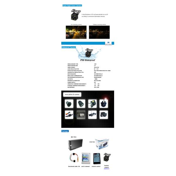 Wholesale Mirror Link 2 Din 7"Touch Screen Car Stereo with Bluetooth