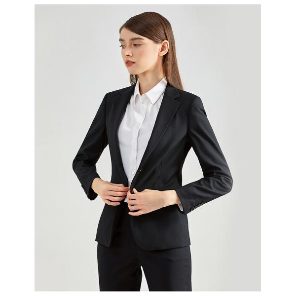 Professional Slim Fit Ladies Blazers Office Wearing Suit with Windproof Fabric Design