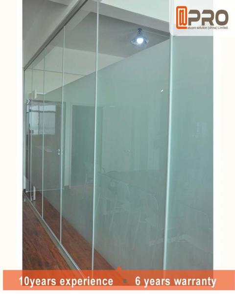Quality Frosted Glass Modern Office Partitions Easy Installation For Commercial for sale