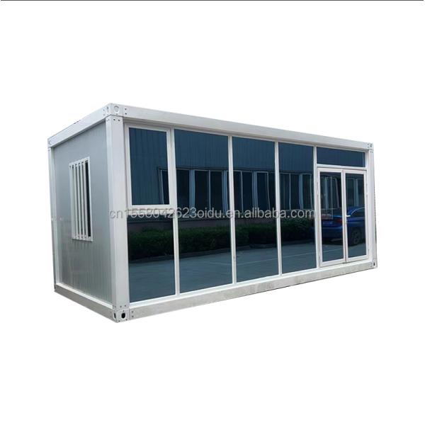 20ft or 40ft Mobile Folding Container House for Refuge Chamber Using Galvanized Steel Square Tubes as Main Structure