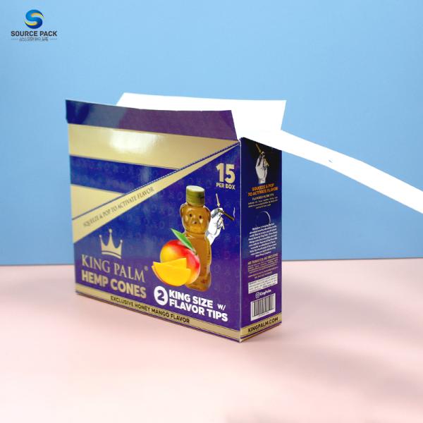 350-400g Pre Roll Cardboard Cigar Boxes Cigar Packaging With Custom Logo And Design Printing