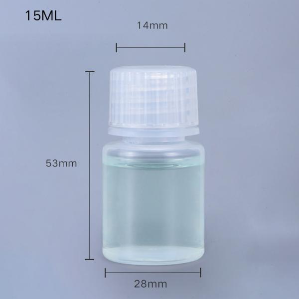 Lab Use Amber Plastic Bottle PP Durable Small Round Food Grade Bottle with Private Label Medicine Liquid Packaging Container