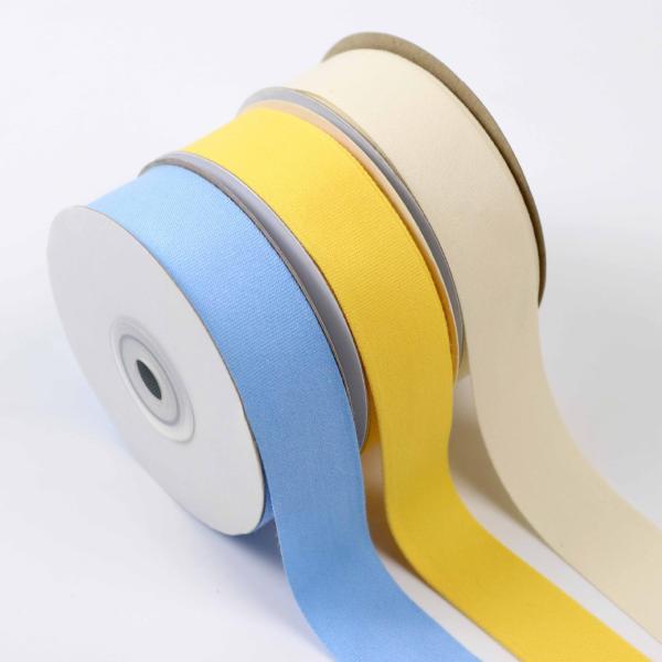 25mm Solid Yellow Twill Tape 100% Cotton Twill Tape By The Yard