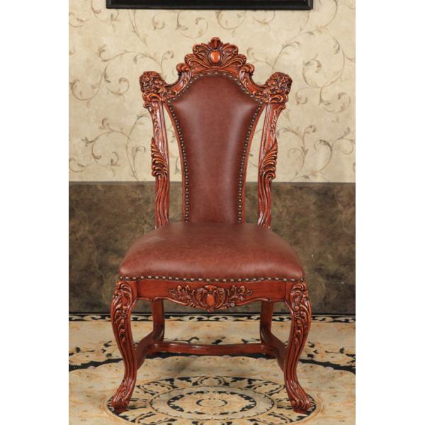 OEM Design Oval Round Back Royal Throne Chair Oil Paint Surface