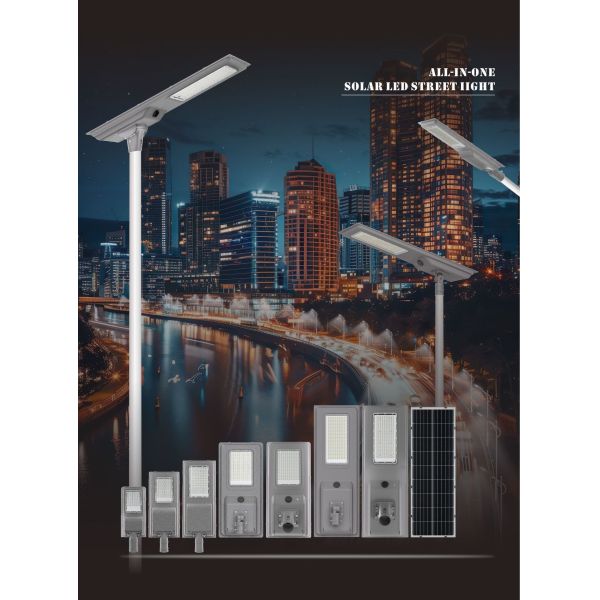LED Solar Street Light With UV Resistant PC Lens for Campus Bike Lanes
