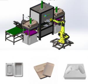 Buy cheap Paper Bagasse Pulp Molding Machine Low Noise Bagasse Plate Making Machine product
