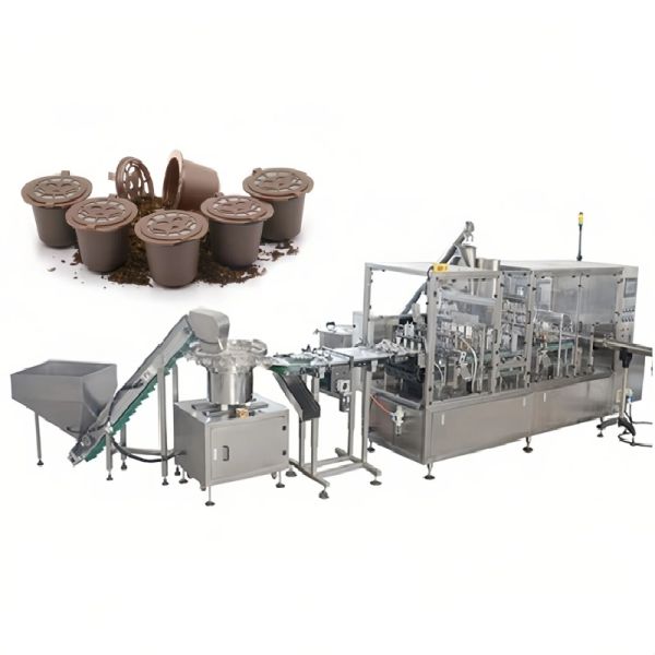 220V / 380V Automatic Coffee Capsule Filling Machine 5kw Coffee Capsule Filling Sealing Machine