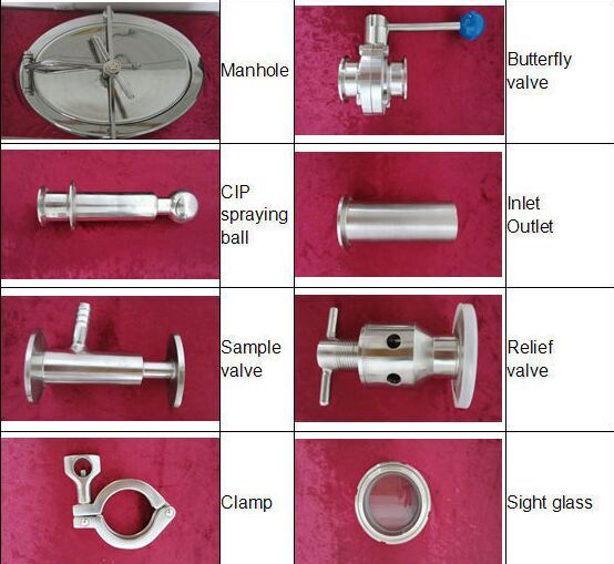 100L Laboratory Equipment Stainless Fermentation Tank CIP Cleaning Device