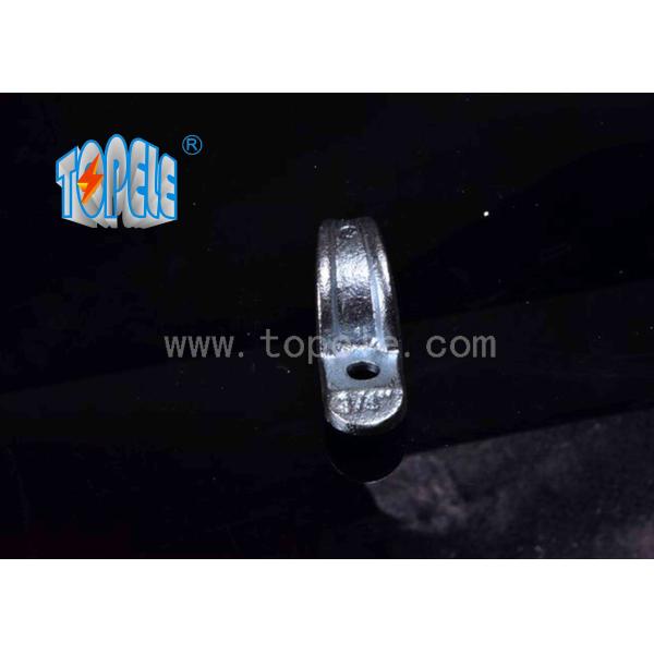 Malleable Iron Pipe Clamp , IMC Conduit And Fittings One Hole Conduit Strap
