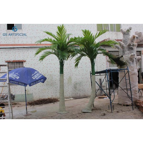 Customized Artificial Palm Trees , Imitation Palm Trees Easy Installation