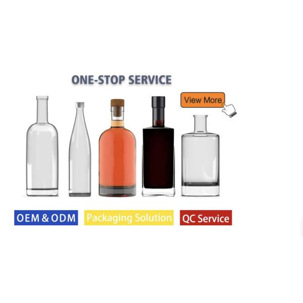 Produced Custom Glass Bottle 750ml Empty Packaging Glass Wine Bottle with Custom Logo