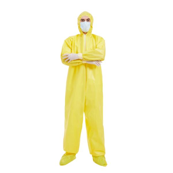 EN14126 FDA Disposable Protective Coverall medical Oil Resistant