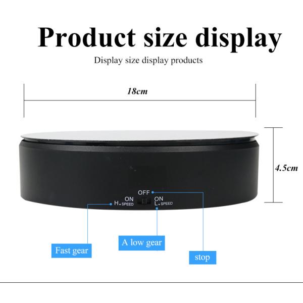Real Mirror Face Electric Rotating Display Stand With High And Low Speed Rotation
