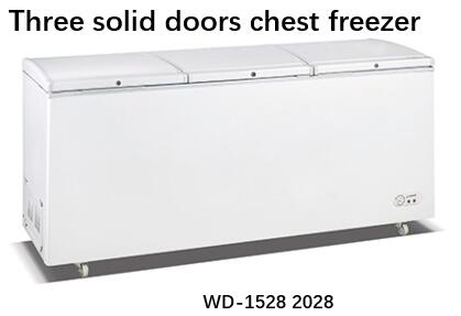 Manual Defrost Commercial Refrigerator, Deep Freezer 628L Capacity With Handle And Lock