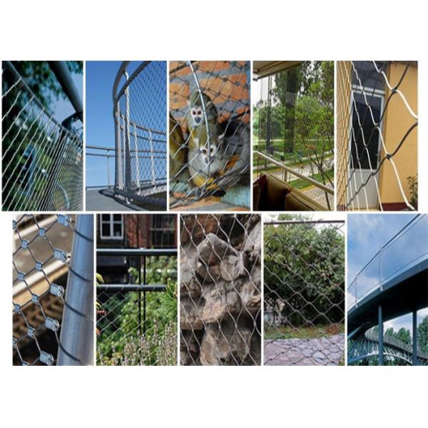 50mm Hole 2mm Flexible Stainless Steel Cable Mesh Ss316