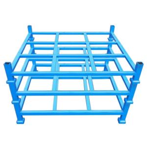 Buy cheap ODM Stackable Pallet Rack Wathet Galvanized Stackable Metal Pallets product