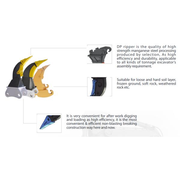 Durable Excavator Ripper Attachment For KOBELCO SK210 PC200