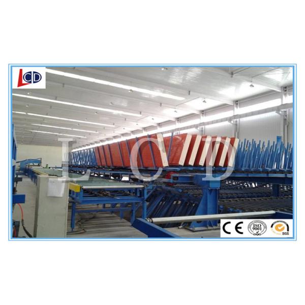 Cold Room Polyurethane Sandwich Panel Production Line , Pu Sandwich Panel Equipment 5 M / Min