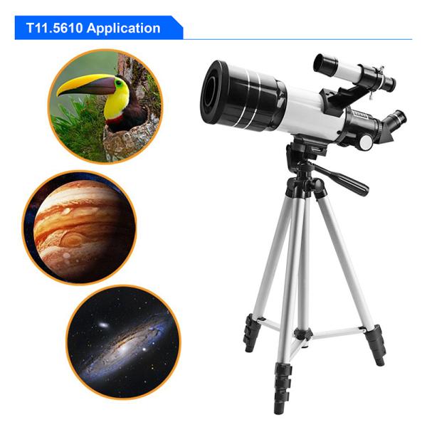T11.5610 Astronomical Refracting Telescope F300 Lens Clear Aperture 70mm
