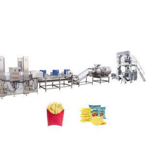 China SUS304 Fresh Potato Chips Production Line 2000kg/H External Heating on sale