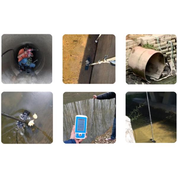 The ultrasonic Doppler sensor can measure the flow speed, flow and liquid level