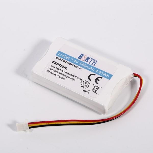 Factory Wholesale High Quality 7.4v 650mah Rechargeable Lithium Battery Pack