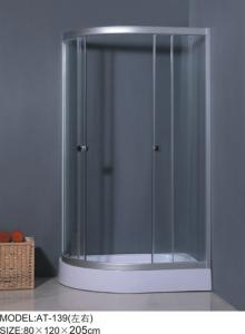 Buy cheap Aluminum frame Corner Shower Enclosures kits various glass design 0.25CBM product