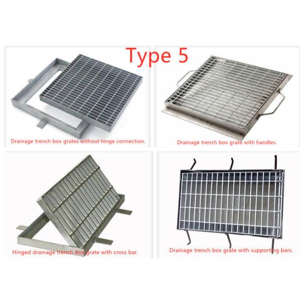 Entrance Door Mat Stainless Bar Grating For Drain Water / Mud Removal