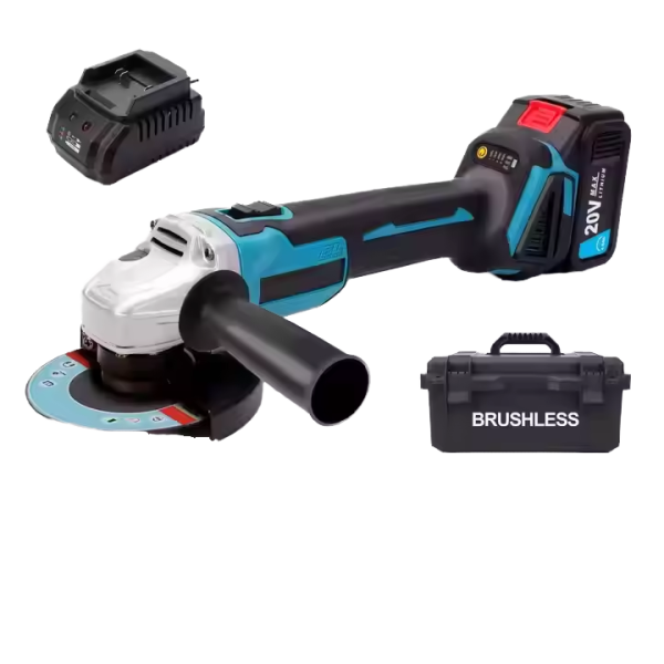 Rechargeable Li-ion Cordless Angle Grinder - 9000 RPM Variable Speed for DIY & Construction | Bulk Order Discounts