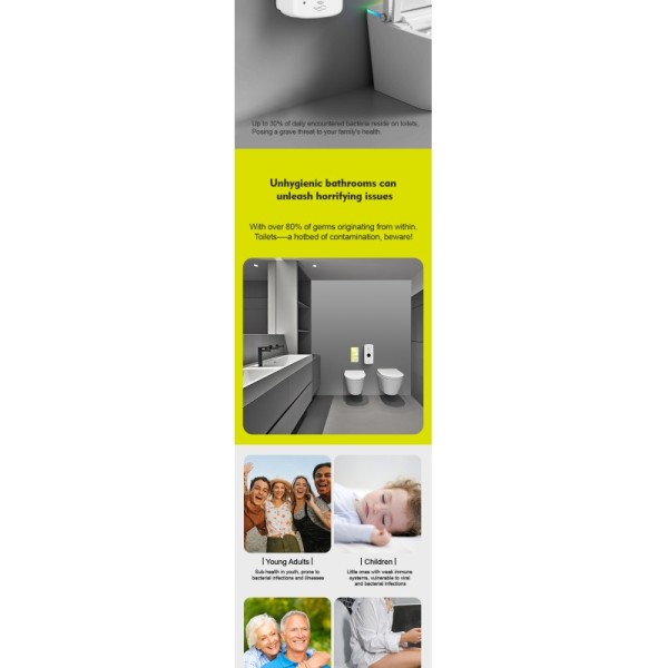 Modern Design Wall Mounted Foam Soap Dispenser with 3D Model Design for Convenient Bathroom Use