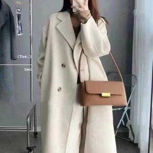 Buy cheap                  Winter Mongolian Cashmere Overcoat Luxury Ladies Long Alpaca Wool Trench Coat Women 100% Wool Cashmere Handmade Coat for Women              product