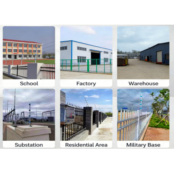 Intelligent Electric Fence Security Barrier Systems Wind Resistance
