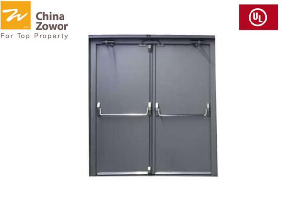Quality Steel FD30 fire door with fireproof glass color can be customized for sale