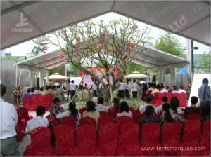China 10X15 M White UV Protective Clear Span Fabric Buildings , Clear Span Marquee Hire on sale