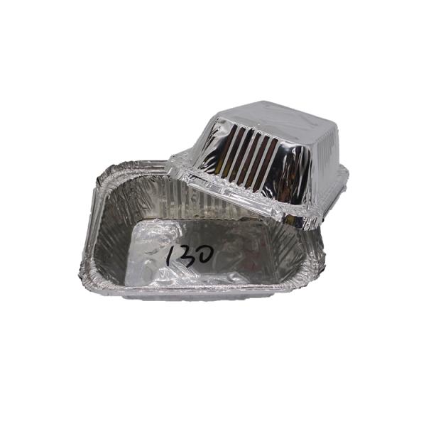 Aluminum foil box for food packaging tin foil tray sarten