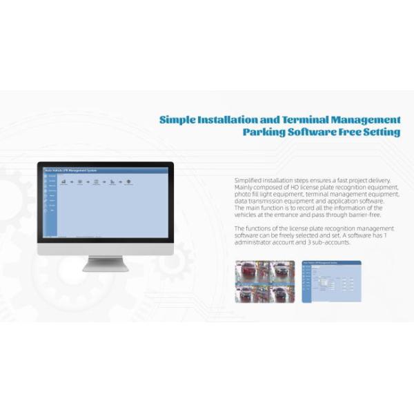 LPR Parking Dispenser With HD Camera And LED Screen For ANPR LPR ALPR System