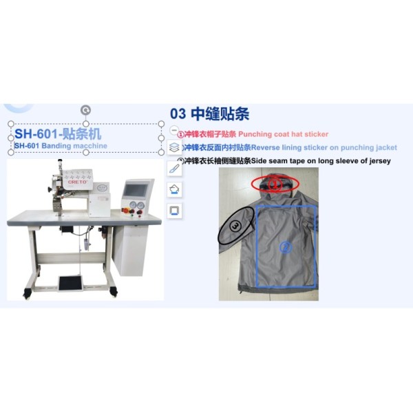 Multiple Models Cuff Pressing and Shaping Machine for Seamless Waterproof Shell Jacket Windbreaker Making