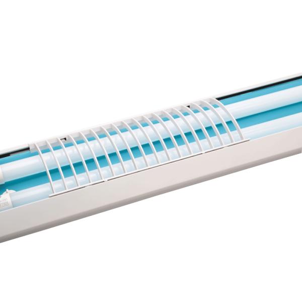 Plastic Indoor Industrial Lighting Fixture Led Tube Lamp Inside Thread Hole
