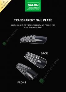 Buy cheap Glass Ladder Shape Highly Traceless Nail Pieces Half Cover False Nail Tips for Nail Art Salon product